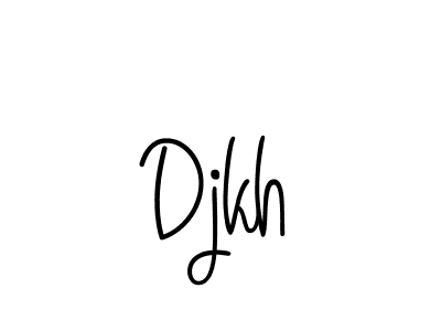 Use a signature maker to create a handwritten signature online. With this signature software, you can design (Angelique-Rose-font-FFP) your own signature for name Djkh. Djkh signature style 5 images and pictures png