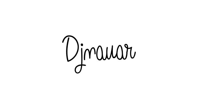 Make a beautiful signature design for name Djnauar. With this signature (Angelique-Rose-font-FFP) style, you can create a handwritten signature for free. Djnauar signature style 5 images and pictures png