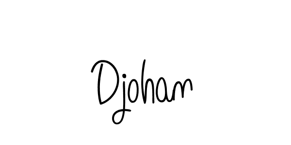 You should practise on your own different ways (Angelique-Rose-font-FFP) to write your name (Djohan) in signature. don't let someone else do it for you. Djohan signature style 5 images and pictures png