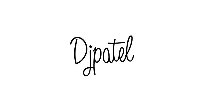 Make a beautiful signature design for name Djpatel. With this signature (Angelique-Rose-font-FFP) style, you can create a handwritten signature for free. Djpatel signature style 5 images and pictures png