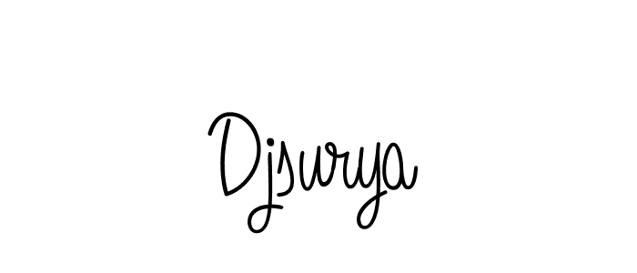 Also You can easily find your signature by using the search form. We will create Djsurya name handwritten signature images for you free of cost using Angelique-Rose-font-FFP sign style. Djsurya signature style 5 images and pictures png