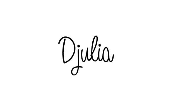 How to make Djulia name signature. Use Angelique-Rose-font-FFP style for creating short signs online. This is the latest handwritten sign. Djulia signature style 5 images and pictures png