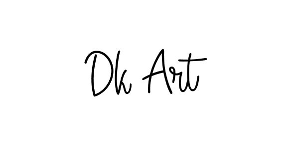 Design your own signature with our free online signature maker. With this signature software, you can create a handwritten (Angelique-Rose-font-FFP) signature for name Dk Art. Dk Art signature style 5 images and pictures png