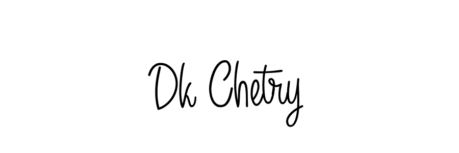 How to make Dk Chetry signature? Angelique-Rose-font-FFP is a professional autograph style. Create handwritten signature for Dk Chetry name. Dk Chetry signature style 5 images and pictures png