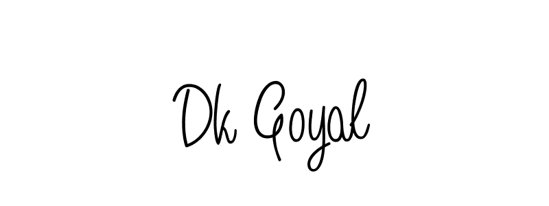 Dk Goyal stylish signature style. Best Handwritten Sign (Angelique-Rose-font-FFP) for my name. Handwritten Signature Collection Ideas for my name Dk Goyal. Dk Goyal signature style 5 images and pictures png