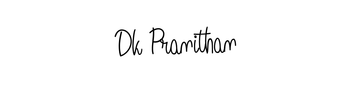 Also we have Dk Pranithan name is the best signature style. Create professional handwritten signature collection using Angelique-Rose-font-FFP autograph style. Dk Pranithan signature style 5 images and pictures png