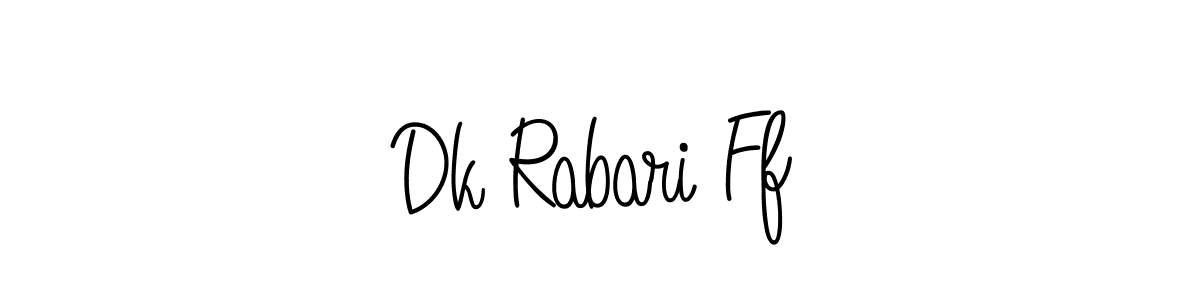 How to Draw Dk Rabari Ff signature style? Angelique-Rose-font-FFP is a latest design signature styles for name Dk Rabari Ff. Dk Rabari Ff signature style 5 images and pictures png