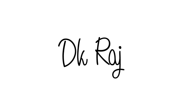 Dk Raj stylish signature style. Best Handwritten Sign (Angelique-Rose-font-FFP) for my name. Handwritten Signature Collection Ideas for my name Dk Raj. Dk Raj signature style 5 images and pictures png