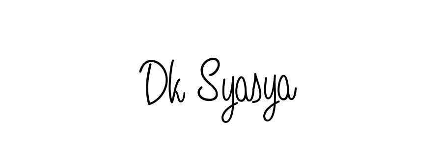 if you are searching for the best signature style for your name Dk Syasya. so please give up your signature search. here we have designed multiple signature styles  using Angelique-Rose-font-FFP. Dk Syasya signature style 5 images and pictures png