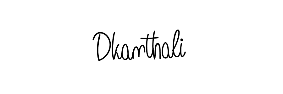 You should practise on your own different ways (Angelique-Rose-font-FFP) to write your name (Dkanthali) in signature. don't let someone else do it for you. Dkanthali signature style 5 images and pictures png