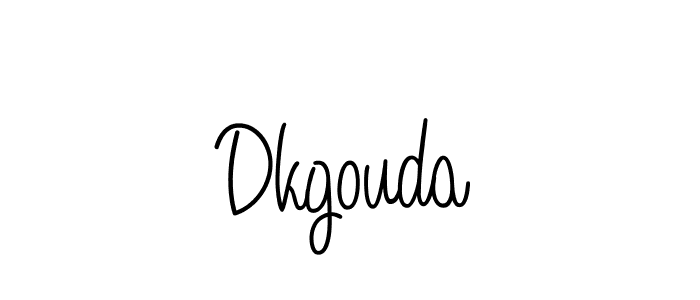 Make a beautiful signature design for name Dkgouda. With this signature (Angelique-Rose-font-FFP) style, you can create a handwritten signature for free. Dkgouda signature style 5 images and pictures png