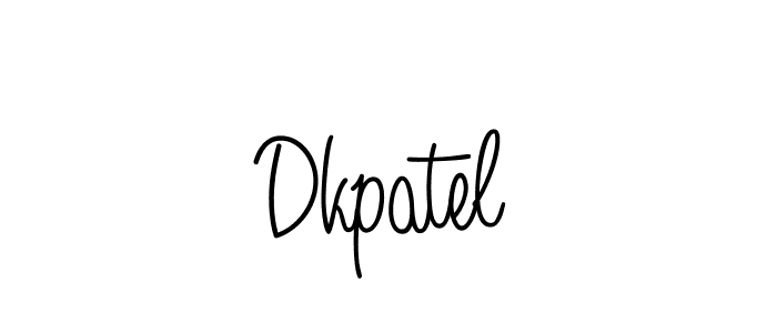 The best way (Angelique-Rose-font-FFP) to make a short signature is to pick only two or three words in your name. The name Dkpatel include a total of six letters. For converting this name. Dkpatel signature style 5 images and pictures png