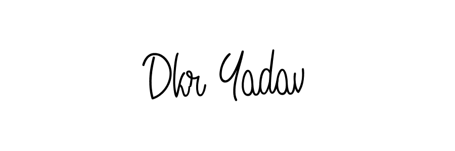 Here are the top 10 professional signature styles for the name Dkr Yadav. These are the best autograph styles you can use for your name. Dkr Yadav signature style 5 images and pictures png