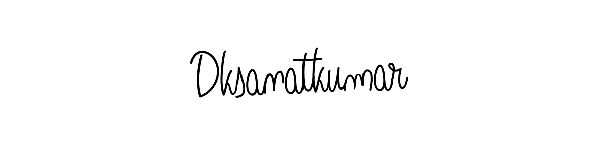 Create a beautiful signature design for name Dksanatkumar. With this signature (Angelique-Rose-font-FFP) fonts, you can make a handwritten signature for free. Dksanatkumar signature style 5 images and pictures png