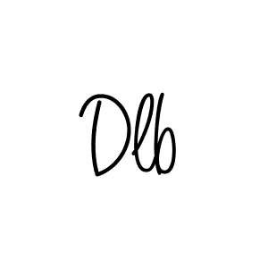 How to make Dlb name signature. Use Angelique-Rose-font-FFP style for creating short signs online. This is the latest handwritten sign. Dlb signature style 5 images and pictures png