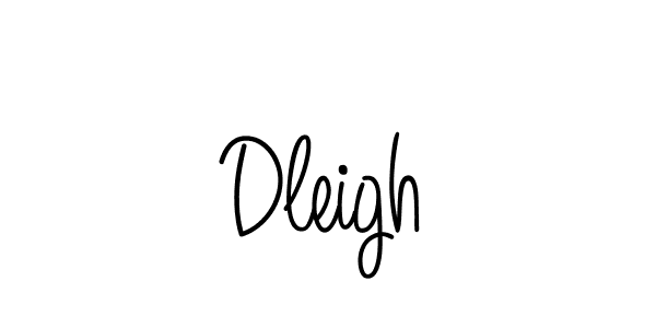 Use a signature maker to create a handwritten signature online. With this signature software, you can design (Angelique-Rose-font-FFP) your own signature for name Dleigh. Dleigh signature style 5 images and pictures png