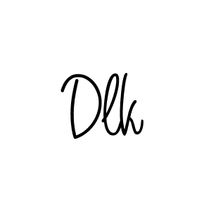 Dlk stylish signature style. Best Handwritten Sign (Angelique-Rose-font-FFP) for my name. Handwritten Signature Collection Ideas for my name Dlk. Dlk signature style 5 images and pictures png