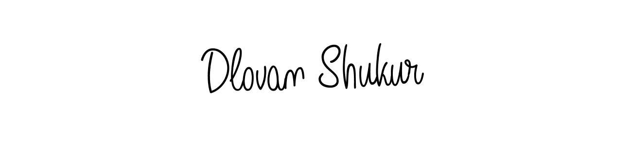 Create a beautiful signature design for name Dlovan Shukur. With this signature (Angelique-Rose-font-FFP) fonts, you can make a handwritten signature for free. Dlovan Shukur signature style 5 images and pictures png