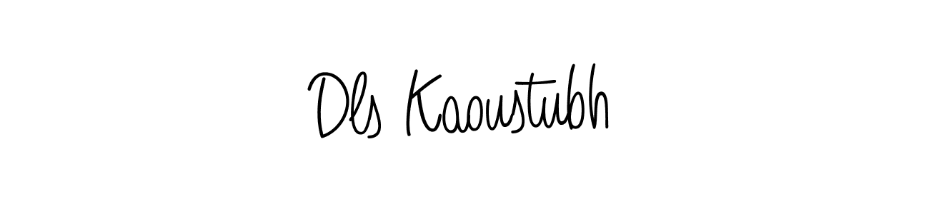 Make a beautiful signature design for name Dls Kaoustubh. With this signature (Angelique-Rose-font-FFP) style, you can create a handwritten signature for free. Dls Kaoustubh signature style 5 images and pictures png