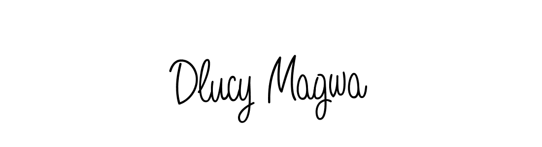 You should practise on your own different ways (Angelique-Rose-font-FFP) to write your name (Dlucy Magwa) in signature. don't let someone else do it for you. Dlucy Magwa signature style 5 images and pictures png