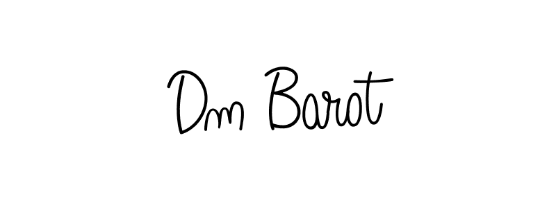 Also we have Dm Barot name is the best signature style. Create professional handwritten signature collection using Angelique-Rose-font-FFP autograph style. Dm Barot signature style 5 images and pictures png