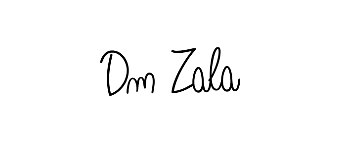 Create a beautiful signature design for name Dm Zala. With this signature (Angelique-Rose-font-FFP) fonts, you can make a handwritten signature for free. Dm Zala signature style 5 images and pictures png