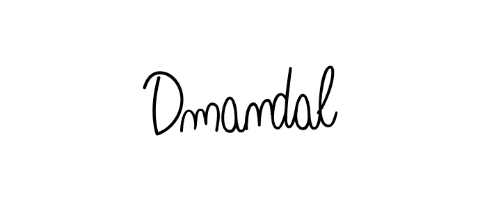 Create a beautiful signature design for name Dmandal. With this signature (Angelique-Rose-font-FFP) fonts, you can make a handwritten signature for free. Dmandal signature style 5 images and pictures png