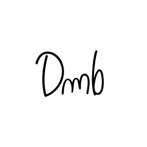 Use a signature maker to create a handwritten signature online. With this signature software, you can design (Angelique-Rose-font-FFP) your own signature for name Dmb. Dmb signature style 5 images and pictures png