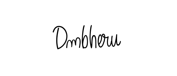 The best way (Angelique-Rose-font-FFP) to make a short signature is to pick only two or three words in your name. The name Dmbheru include a total of six letters. For converting this name. Dmbheru signature style 5 images and pictures png