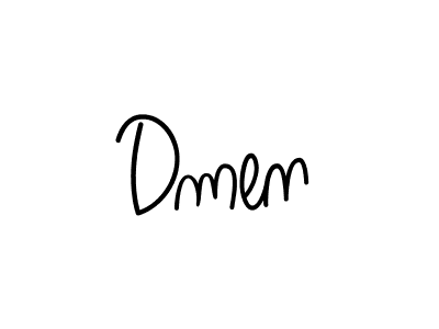 Dmen stylish signature style. Best Handwritten Sign (Angelique-Rose-font-FFP) for my name. Handwritten Signature Collection Ideas for my name Dmen. Dmen signature style 5 images and pictures png