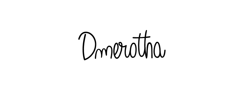 Dmerotha stylish signature style. Best Handwritten Sign (Angelique-Rose-font-FFP) for my name. Handwritten Signature Collection Ideas for my name Dmerotha. Dmerotha signature style 5 images and pictures png