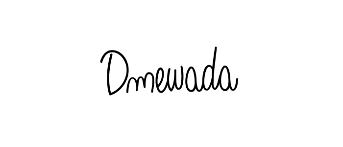 Dmewada stylish signature style. Best Handwritten Sign (Angelique-Rose-font-FFP) for my name. Handwritten Signature Collection Ideas for my name Dmewada. Dmewada signature style 5 images and pictures png