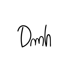 The best way (Angelique-Rose-font-FFP) to make a short signature is to pick only two or three words in your name. The name Dmh include a total of six letters. For converting this name. Dmh signature style 5 images and pictures png