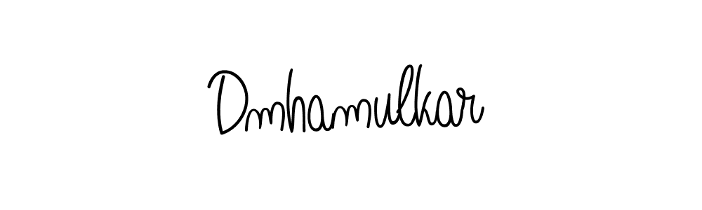 Design your own signature with our free online signature maker. With this signature software, you can create a handwritten (Angelique-Rose-font-FFP) signature for name Dmhamulkar. Dmhamulkar signature style 5 images and pictures png