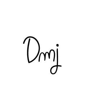 Use a signature maker to create a handwritten signature online. With this signature software, you can design (Angelique-Rose-font-FFP) your own signature for name Dmj. Dmj signature style 5 images and pictures png