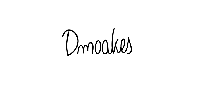 How to Draw Dmoakes signature style? Angelique-Rose-font-FFP is a latest design signature styles for name Dmoakes. Dmoakes signature style 5 images and pictures png