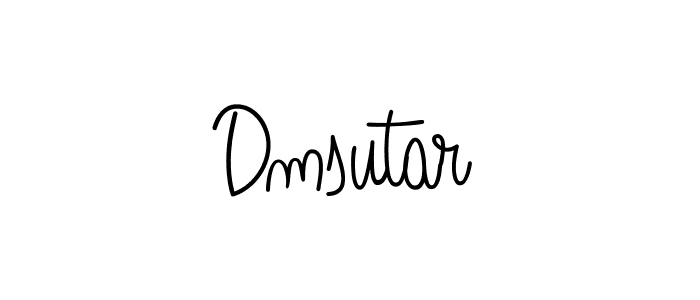 Make a beautiful signature design for name Dmsutar. With this signature (Angelique-Rose-font-FFP) style, you can create a handwritten signature for free. Dmsutar signature style 5 images and pictures png