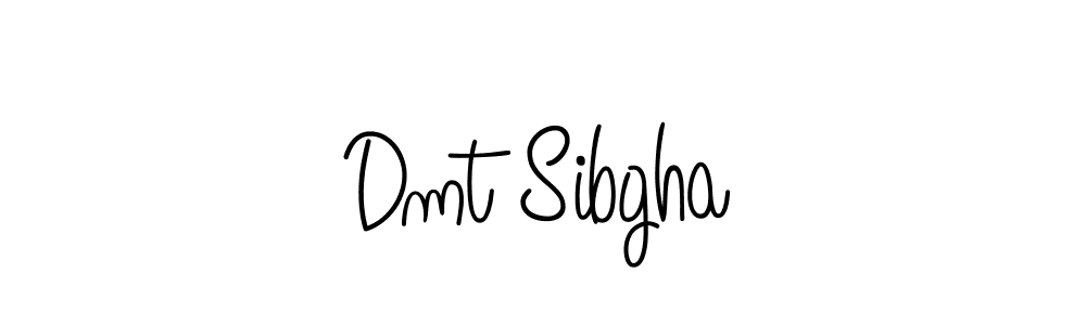 Use a signature maker to create a handwritten signature online. With this signature software, you can design (Angelique-Rose-font-FFP) your own signature for name Dmt Sibgha. Dmt Sibgha signature style 5 images and pictures png