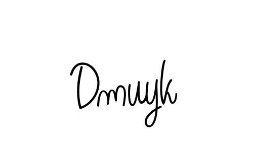 Dmuyk stylish signature style. Best Handwritten Sign (Angelique-Rose-font-FFP) for my name. Handwritten Signature Collection Ideas for my name Dmuyk. Dmuyk signature style 5 images and pictures png