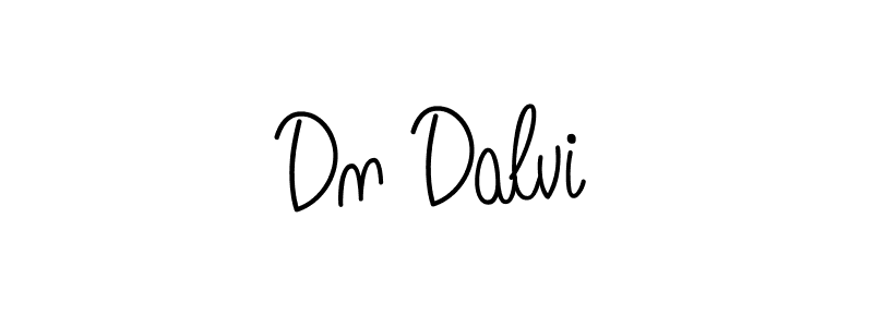 How to make Dn Dalvi name signature. Use Angelique-Rose-font-FFP style for creating short signs online. This is the latest handwritten sign. Dn Dalvi signature style 5 images and pictures png