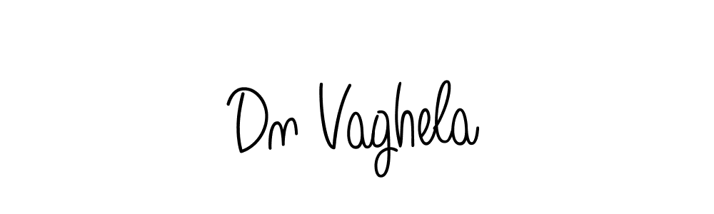 Dn Vaghela stylish signature style. Best Handwritten Sign (Angelique-Rose-font-FFP) for my name. Handwritten Signature Collection Ideas for my name Dn Vaghela. Dn Vaghela signature style 5 images and pictures png