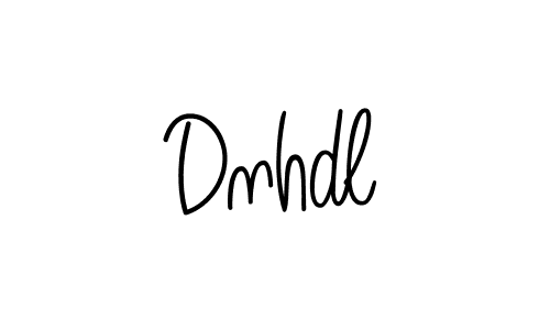 Make a beautiful signature design for name Dnhdl. With this signature (Angelique-Rose-font-FFP) style, you can create a handwritten signature for free. Dnhdl signature style 5 images and pictures png