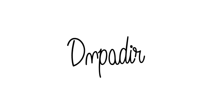 Create a beautiful signature design for name Dnpadir. With this signature (Angelique-Rose-font-FFP) fonts, you can make a handwritten signature for free. Dnpadir signature style 5 images and pictures png