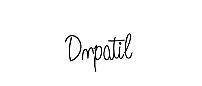 How to make Dnpatil name signature. Use Angelique-Rose-font-FFP style for creating short signs online. This is the latest handwritten sign. Dnpatil signature style 5 images and pictures png