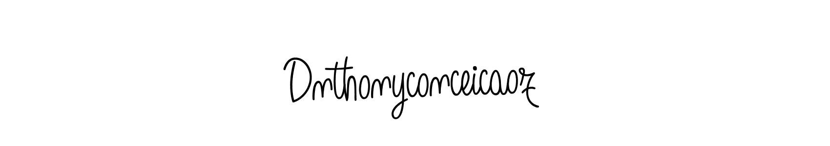 Design your own signature with our free online signature maker. With this signature software, you can create a handwritten (Angelique-Rose-font-FFP) signature for name Dnthonyconceicaoz. Dnthonyconceicaoz signature style 5 images and pictures png