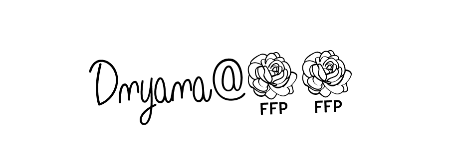 Use a signature maker to create a handwritten signature online. With this signature software, you can design (Angelique-Rose-font-FFP) your own signature for name Dnyana@11. Dnyana@11 signature style 5 images and pictures png