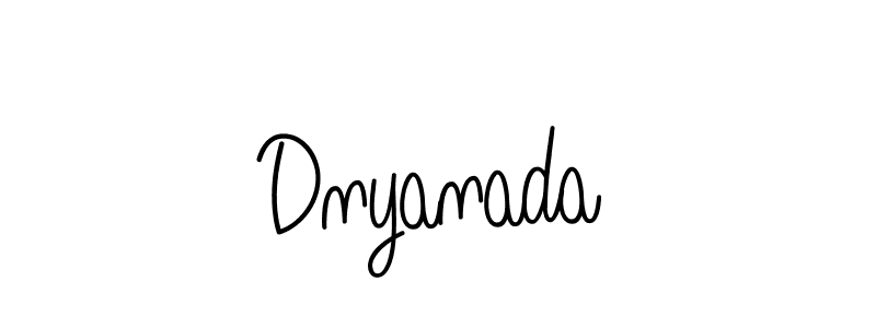 Make a beautiful signature design for name Dnyanada. With this signature (Angelique-Rose-font-FFP) style, you can create a handwritten signature for free. Dnyanada signature style 5 images and pictures png
