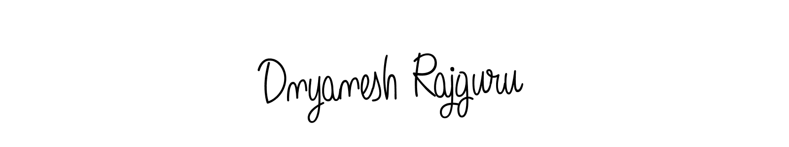 Dnyanesh Rajguru stylish signature style. Best Handwritten Sign (Angelique-Rose-font-FFP) for my name. Handwritten Signature Collection Ideas for my name Dnyanesh Rajguru. Dnyanesh Rajguru signature style 5 images and pictures png