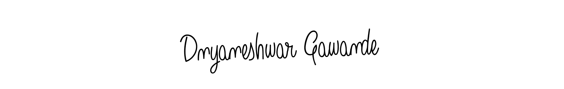 Use a signature maker to create a handwritten signature online. With this signature software, you can design (Angelique-Rose-font-FFP) your own signature for name Dnyaneshwar Gawande. Dnyaneshwar Gawande signature style 5 images and pictures png