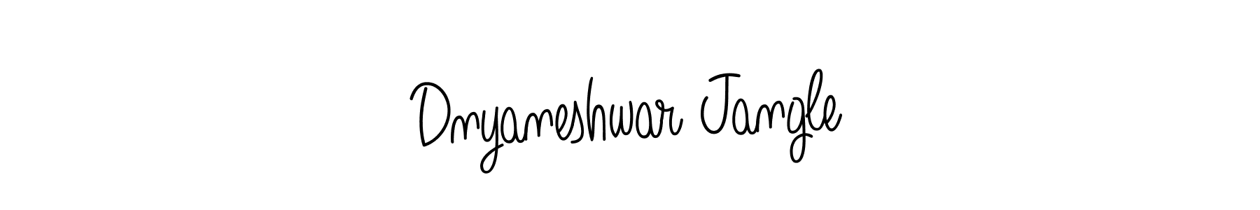 Create a beautiful signature design for name Dnyaneshwar Jangle. With this signature (Angelique-Rose-font-FFP) fonts, you can make a handwritten signature for free. Dnyaneshwar Jangle signature style 5 images and pictures png